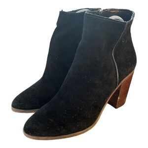 ALDO | Black Cow Leather Zipper‎ Fall Winter Booties 8